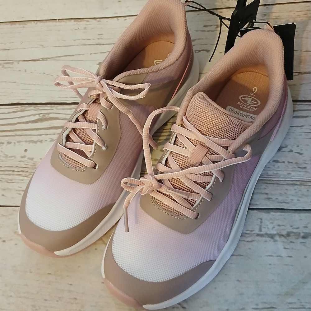 Athletic Works women's lifestyle jogger with odor control pink size 9
